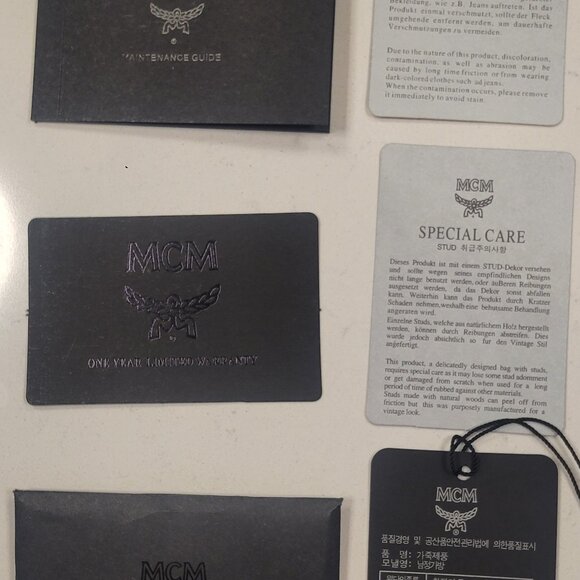 NWT MCM Medium Visetos Side-Stud Backpack - Picture 5 of 8